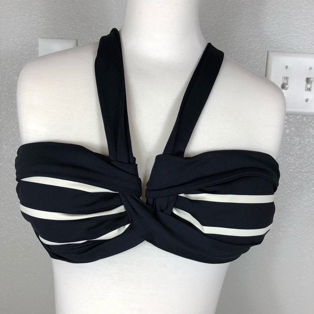 Liz Claiborne Swim Bandeau Stripe Top 8